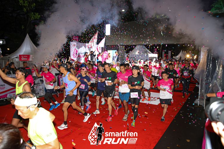 Race photo from Smartfren Run 2024
