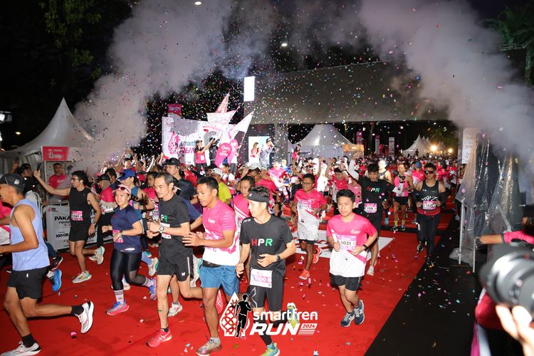 Race photo from Smartfren Run 2024