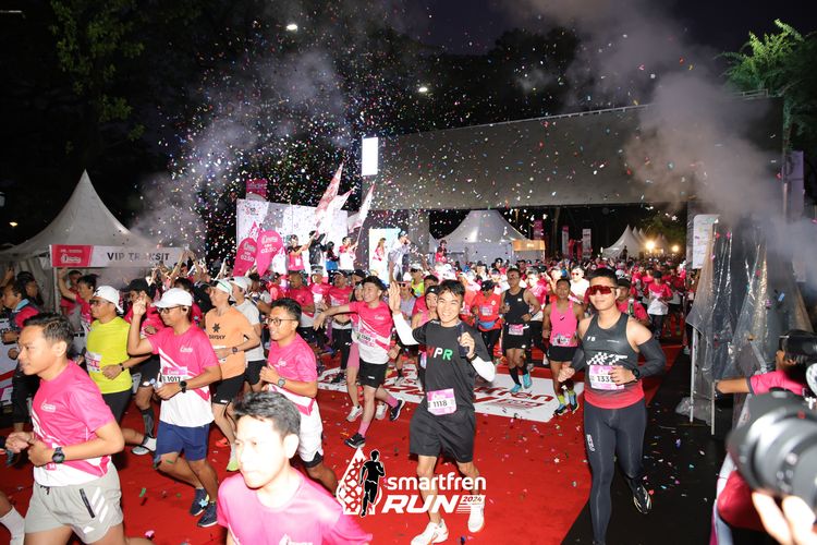 Race photo from Smartfren Run 2024