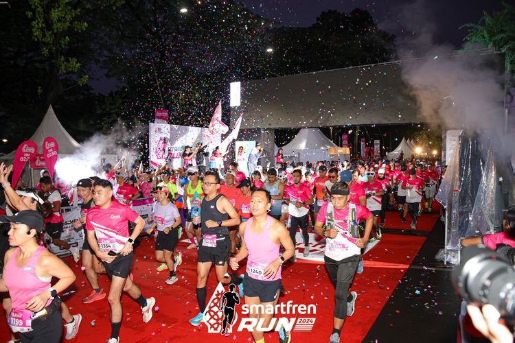 Race photo from Smartfren Run 2024