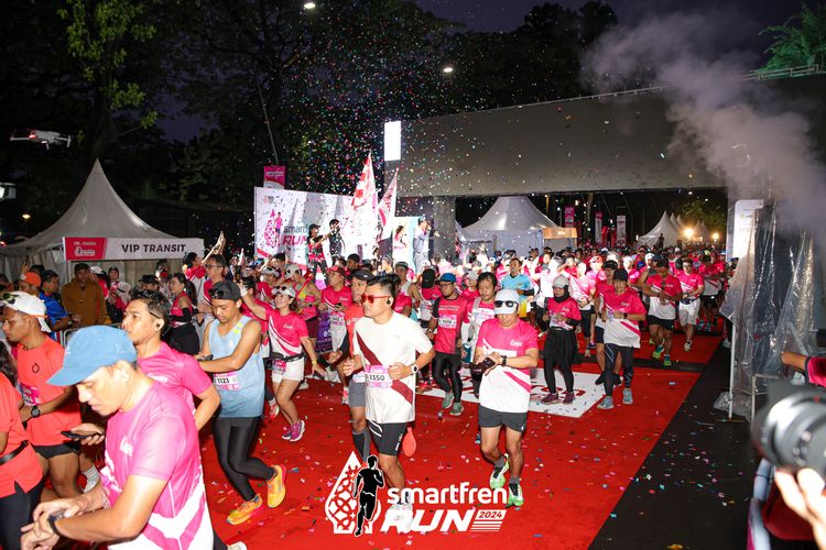 Race photo from Smartfren Run 2024