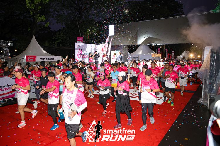 Race photo from Smartfren Run 2024