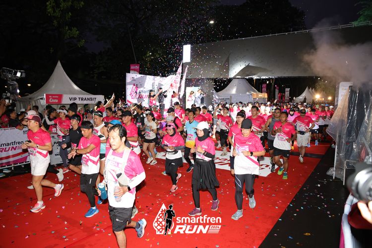 Race photo from Smartfren Run 2024