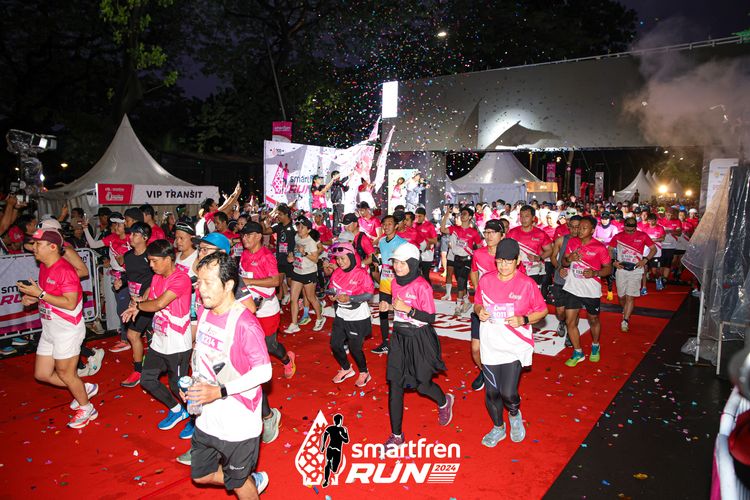 Race photo from Smartfren Run 2024