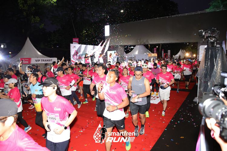 Race photo from Smartfren Run 2024