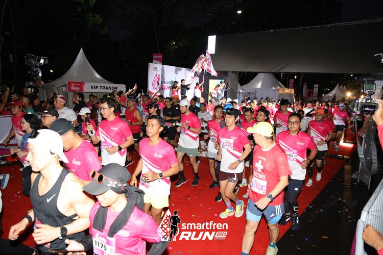 Race photo from Smartfren Run 2024