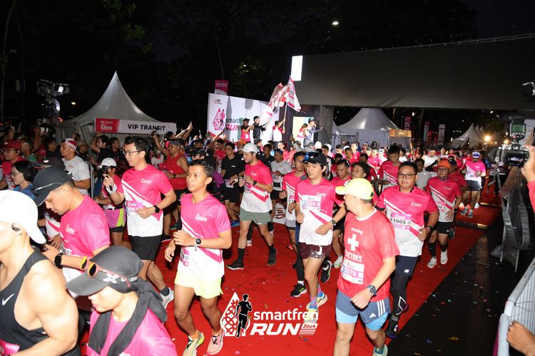 Race photo from Smartfren Run 2024