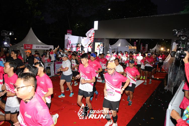 Race photo from Smartfren Run 2024