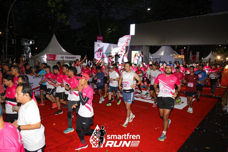 Race photo from Smartfren Run 2024