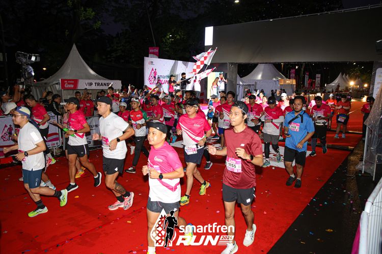 Race photo from Smartfren Run 2024