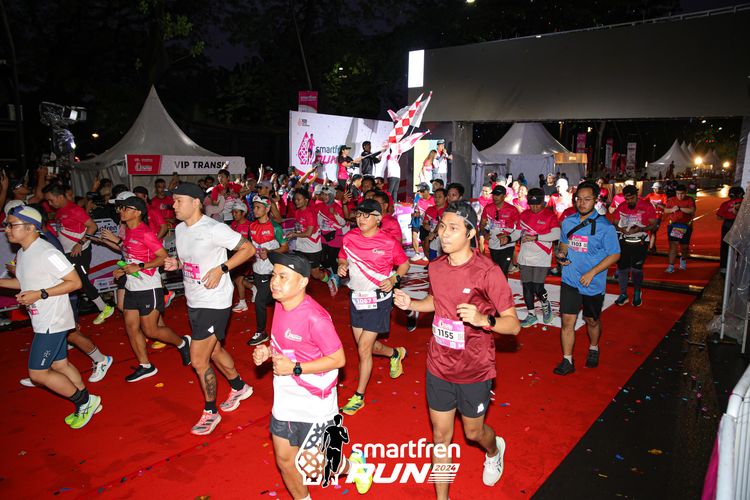 Race photo from Smartfren Run 2024