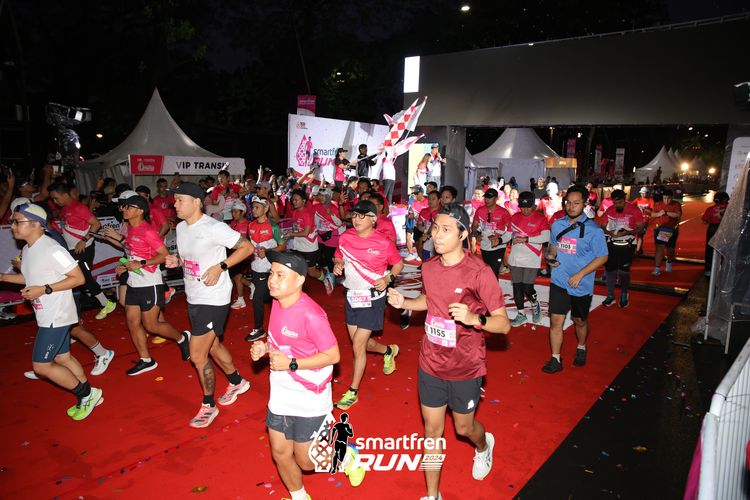 Race photo from Smartfren Run 2024