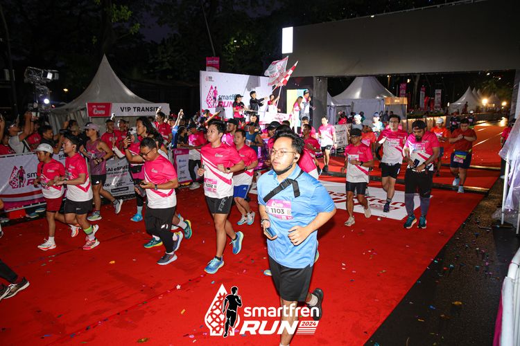Race photo from Smartfren Run 2024
