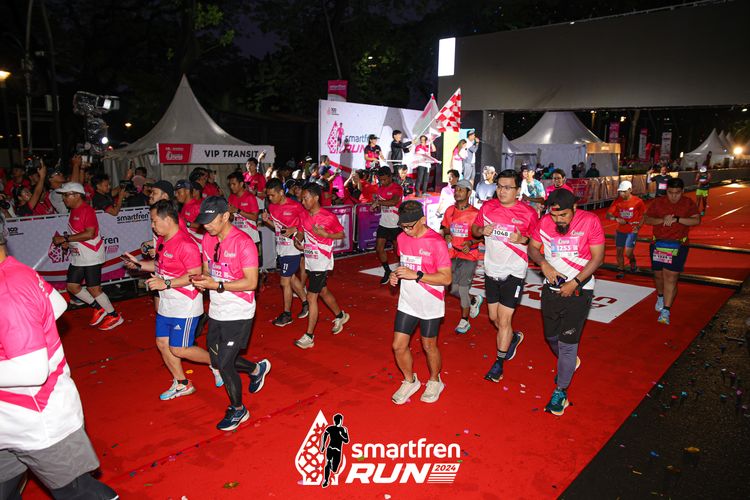 Race photo from Smartfren Run 2024