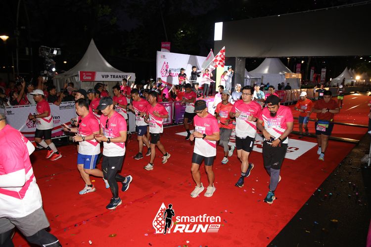 Race photo from Smartfren Run 2024