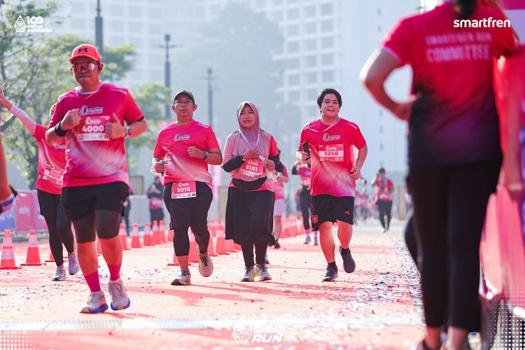 Race photo from Smartfren Run 2025 