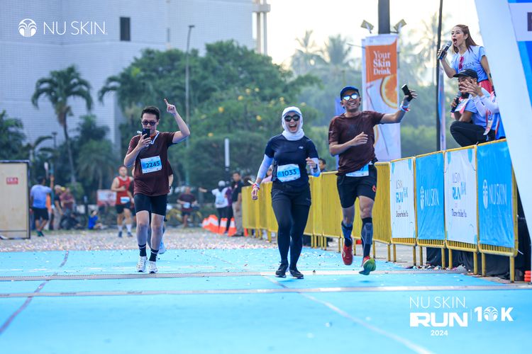 Race photo from Nu Skin Run 10K