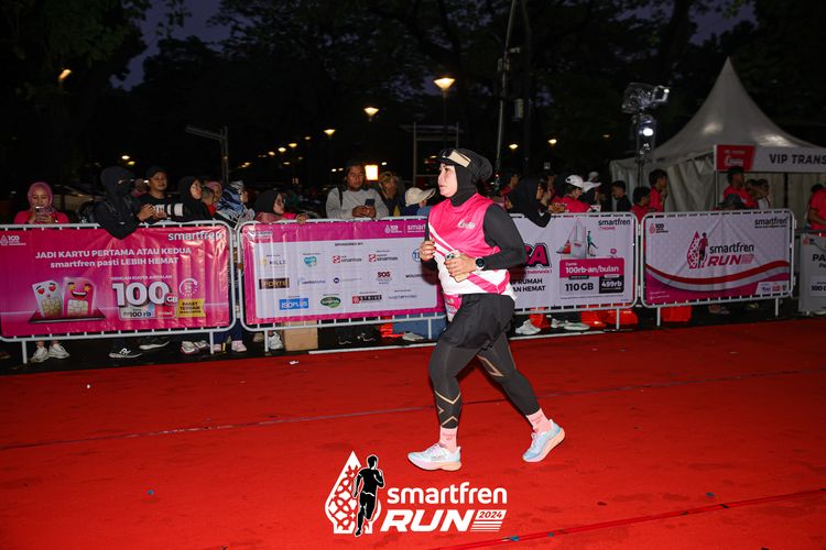 Race photo from Smartfren Run 2024