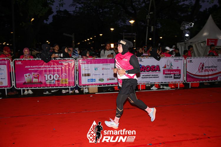 Race photo from Smartfren Run 2024