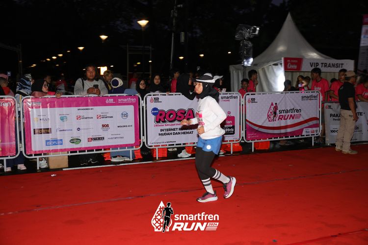 Race photo from Smartfren Run 2024