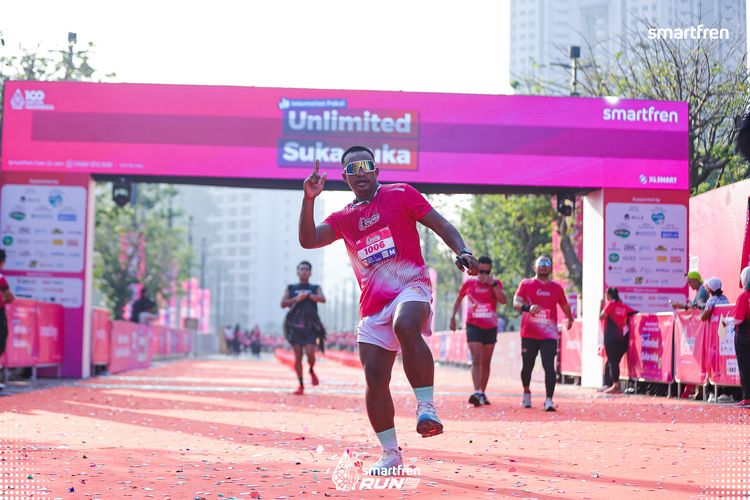 Race photo from Smartfren Run 2025 