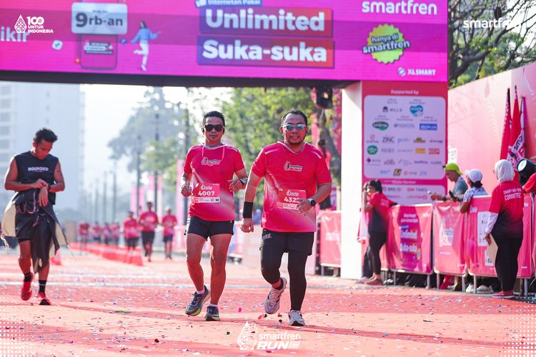 Race photo from Smartfren Run 2025 