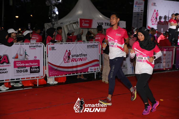 Race photo from Smartfren Run 2024