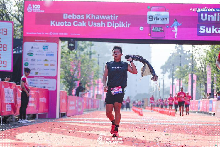 Race photo from Smartfren Run 2025 