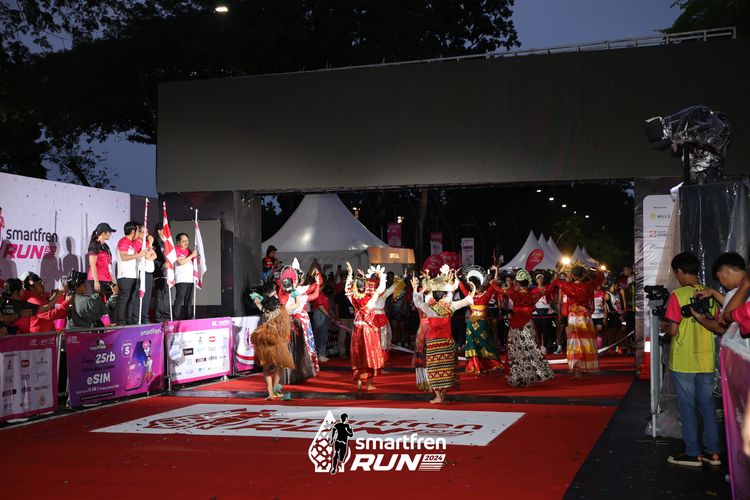 Race photo from Smartfren Run 2024
