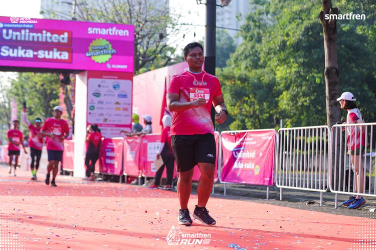 Race photo from Smartfren Run 2025 