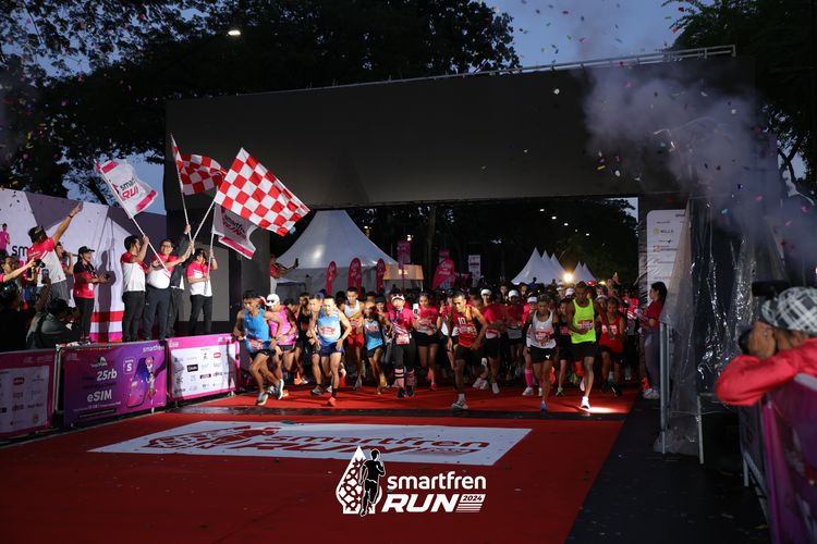 Race photo from Smartfren Run 2024