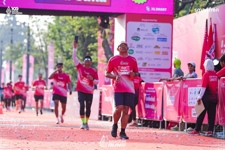 Race photo from Smartfren Run 2025 