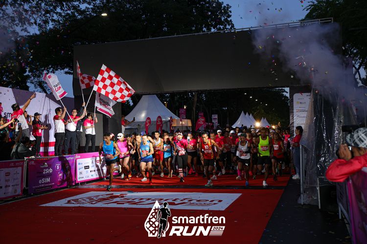 Race photo from Smartfren Run 2024