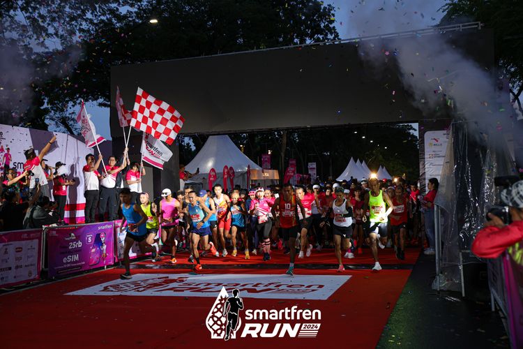 Race photo from Smartfren Run 2024