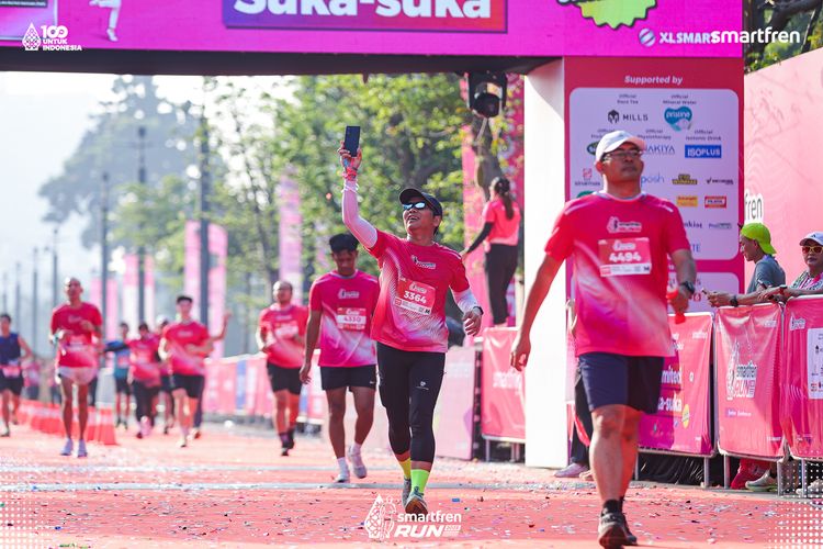 Race photo from Smartfren Run 2025 