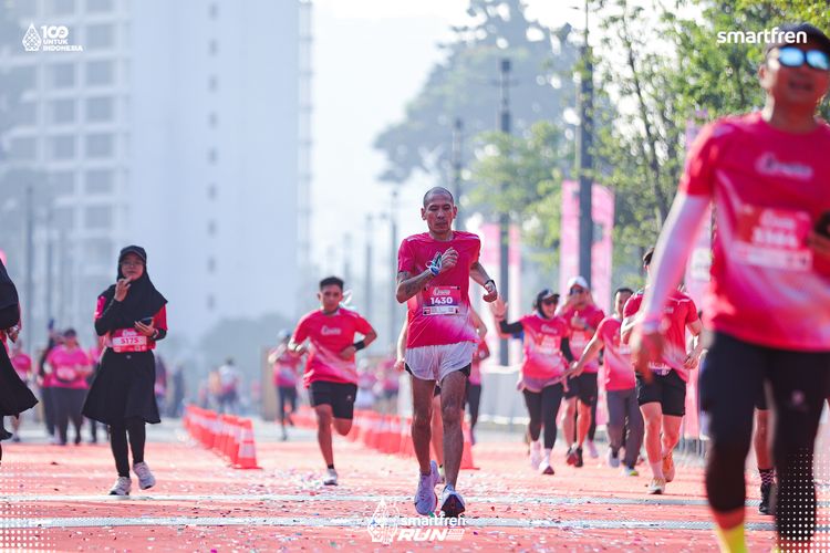 Race photo from Smartfren Run 2025 