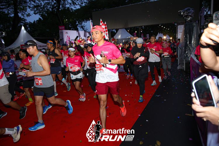 Race photo from Smartfren Run 2024