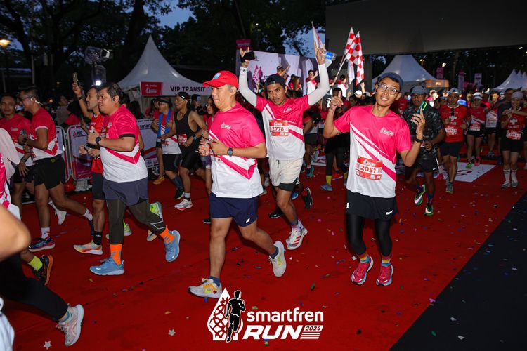Race photo from Smartfren Run 2024