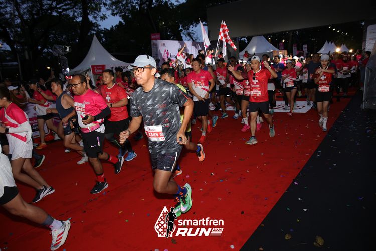 Race photo from Smartfren Run 2024