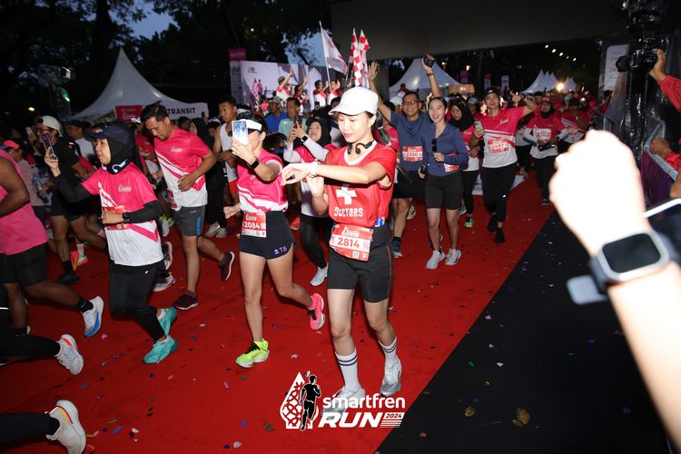 Race photo from Smartfren Run 2024