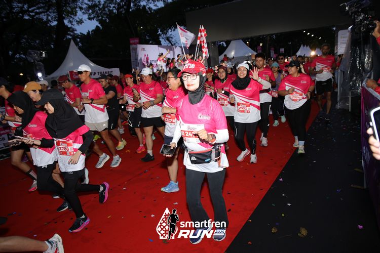 Race photo from Smartfren Run 2024