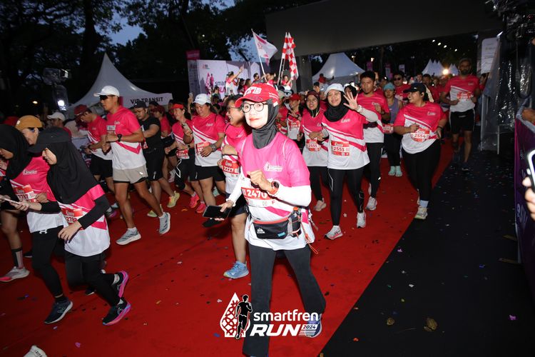 Race photo from Smartfren Run 2024