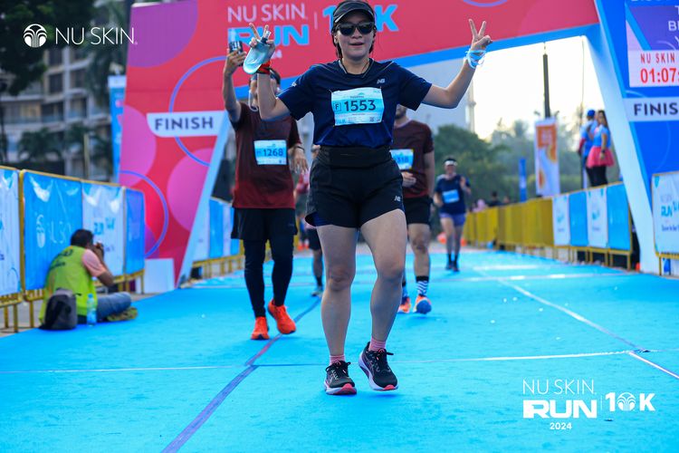 Race photo from Nu Skin Run 10K