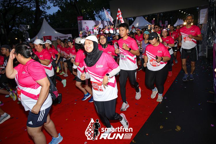 Race photo from Smartfren Run 2024