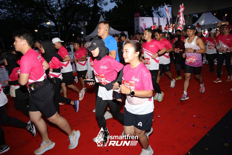 Race photo from Smartfren Run 2024