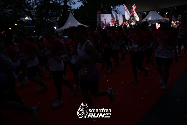 Race photo from Smartfren Run 2024