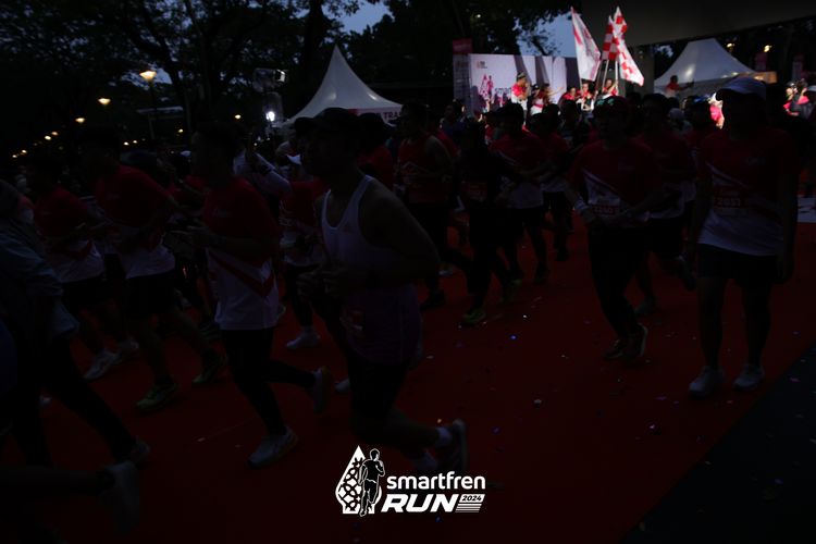Race photo from Smartfren Run 2024