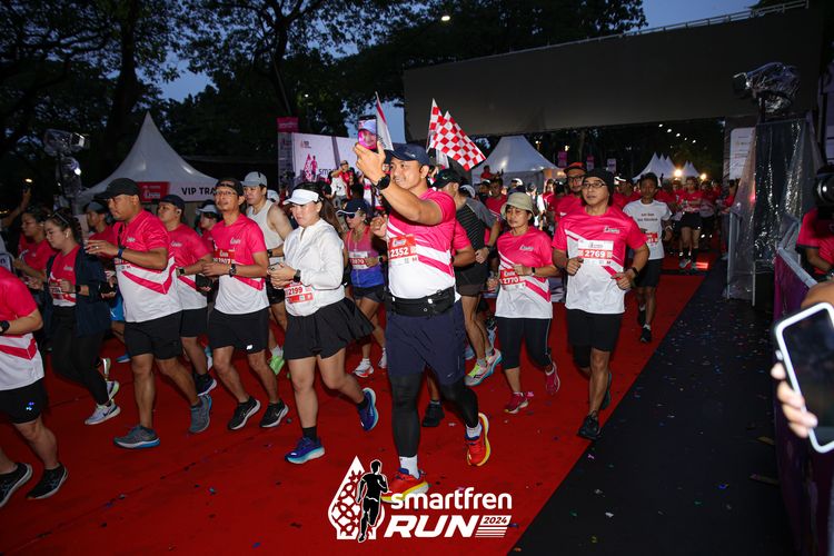 Race photo from Smartfren Run 2024