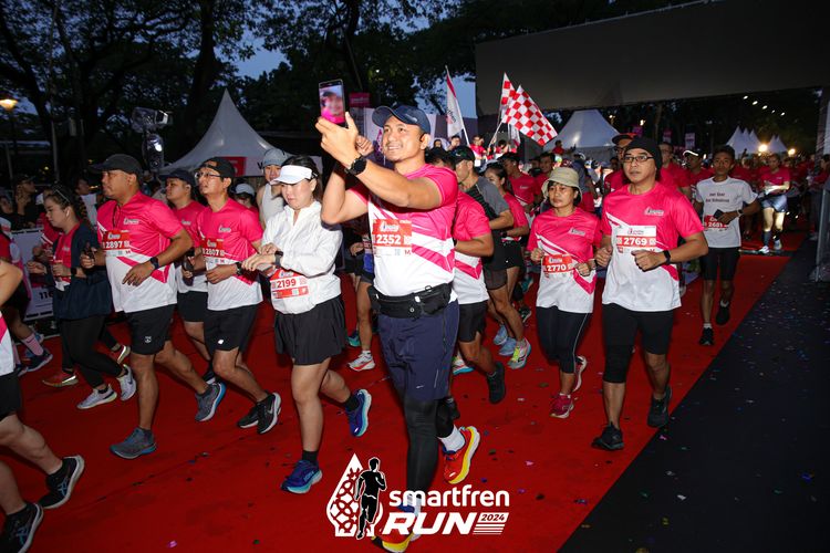 Race photo from Smartfren Run 2024
