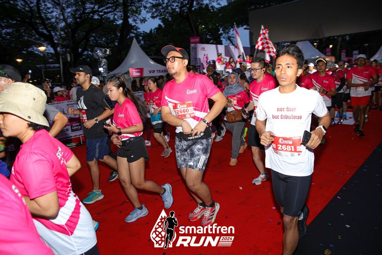 Race photo from Smartfren Run 2024